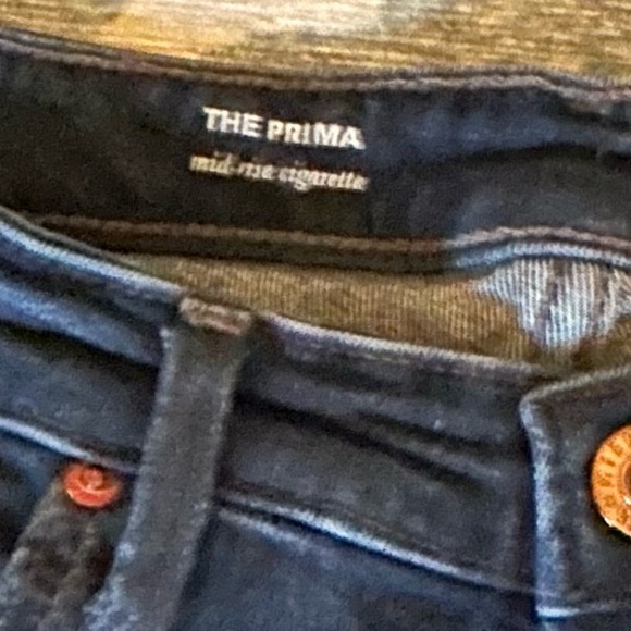 AG Adriano Goldschmied The Prima Mid Rise Cigarette Jeans Size 29 - Picture 3 of 5